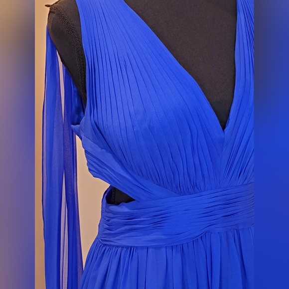 Aidan Mattox Royal Blue Special Ocassion Dress S-12 - Picture 5 of 10